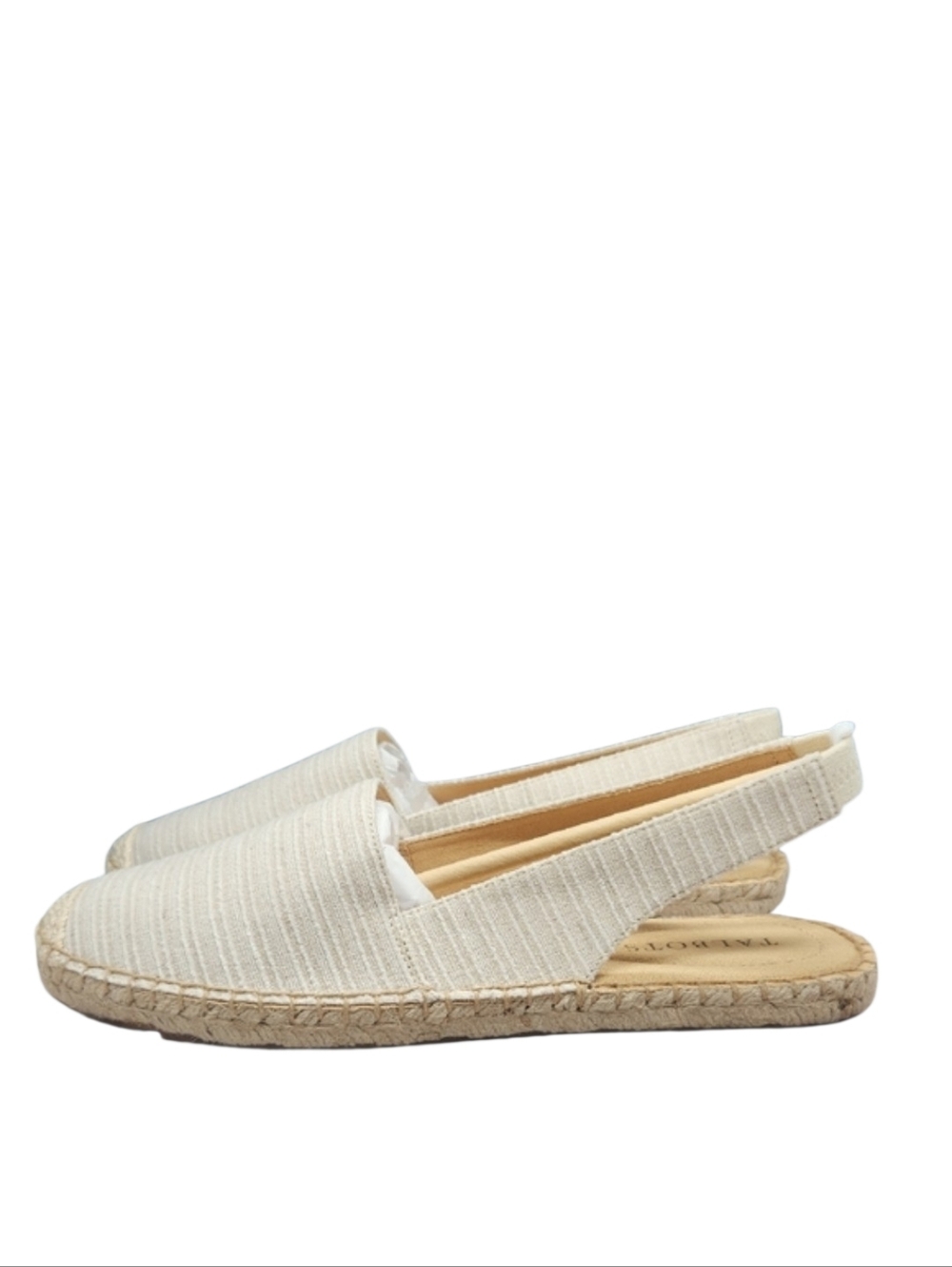 NEW Talbots Izzy Linen Espadrille Flats‎ Women's Size 7.5
